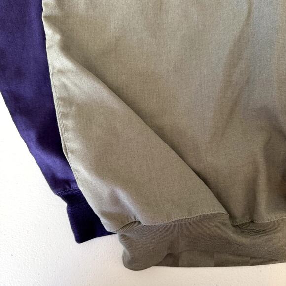 Vintage 80s Boulevard Club by Block Unisex Pullover Purple & Olive/Gray Medium - Picture 4 of 8